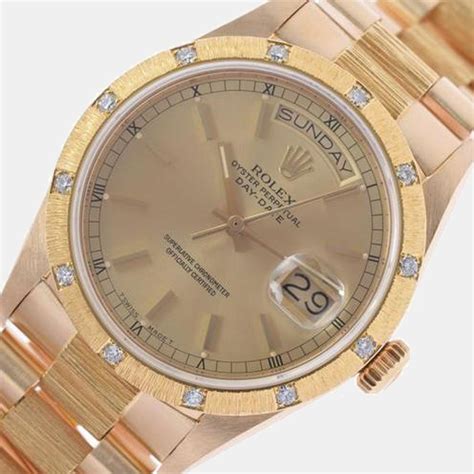 rolex 40mm president 18k yellow gold diamond 29.5 ct price